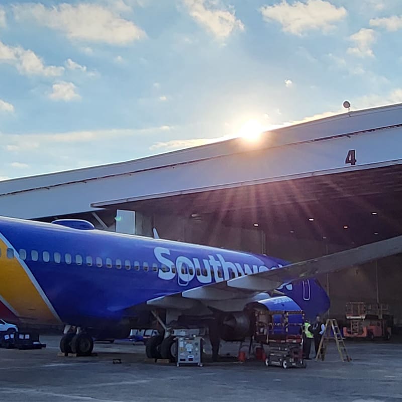 a large passenger jet sitting on top of a tarmac